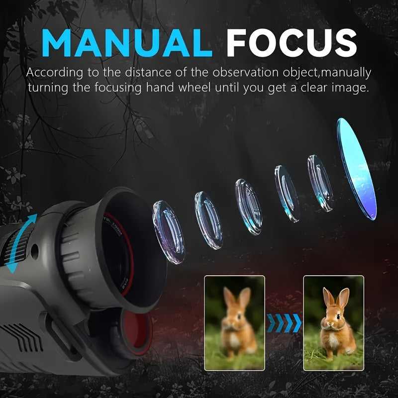 NNETM 10X Digital Zoom Infrared Monocular with LED Light